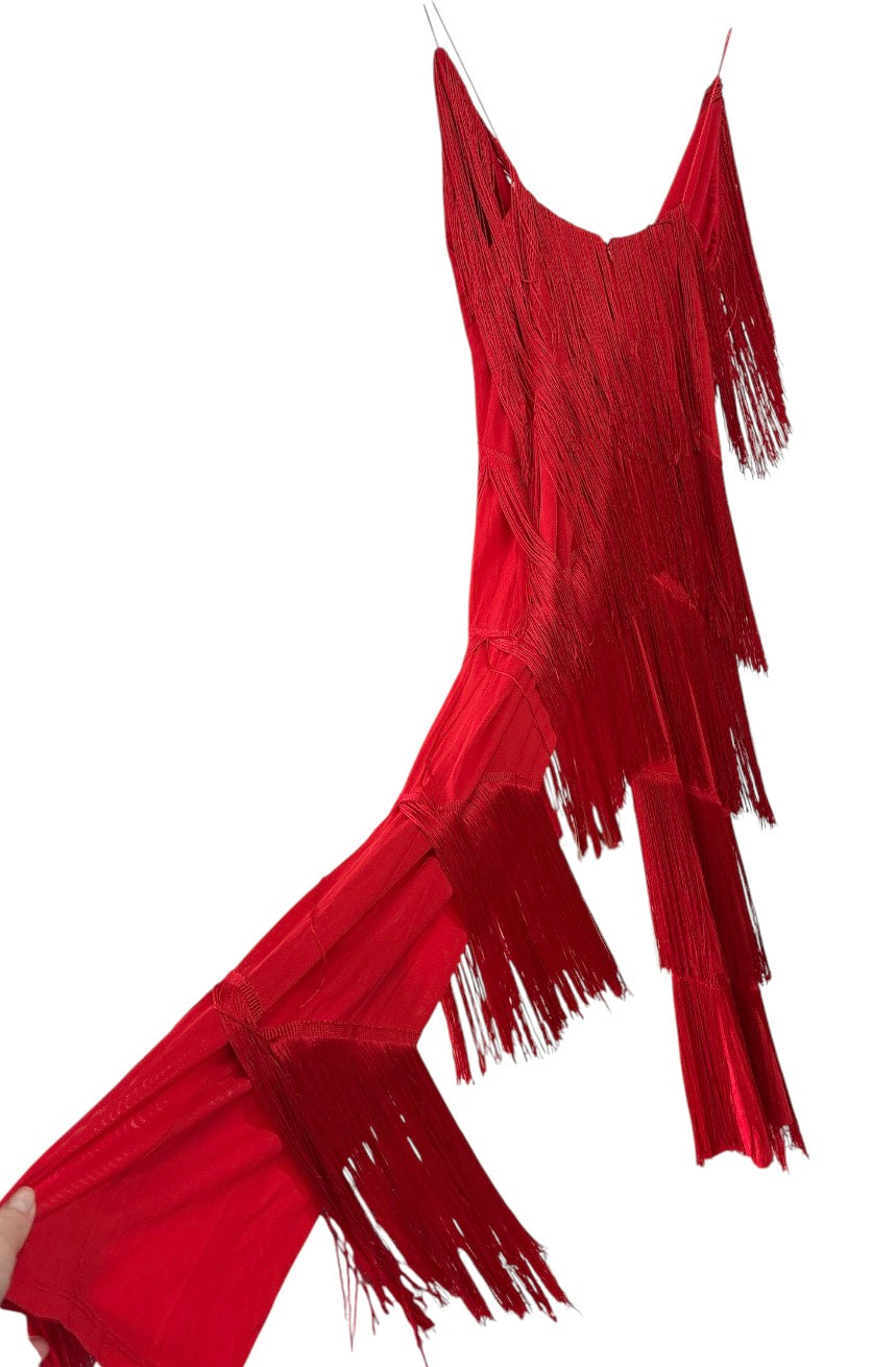 Meshki fringe playsuit