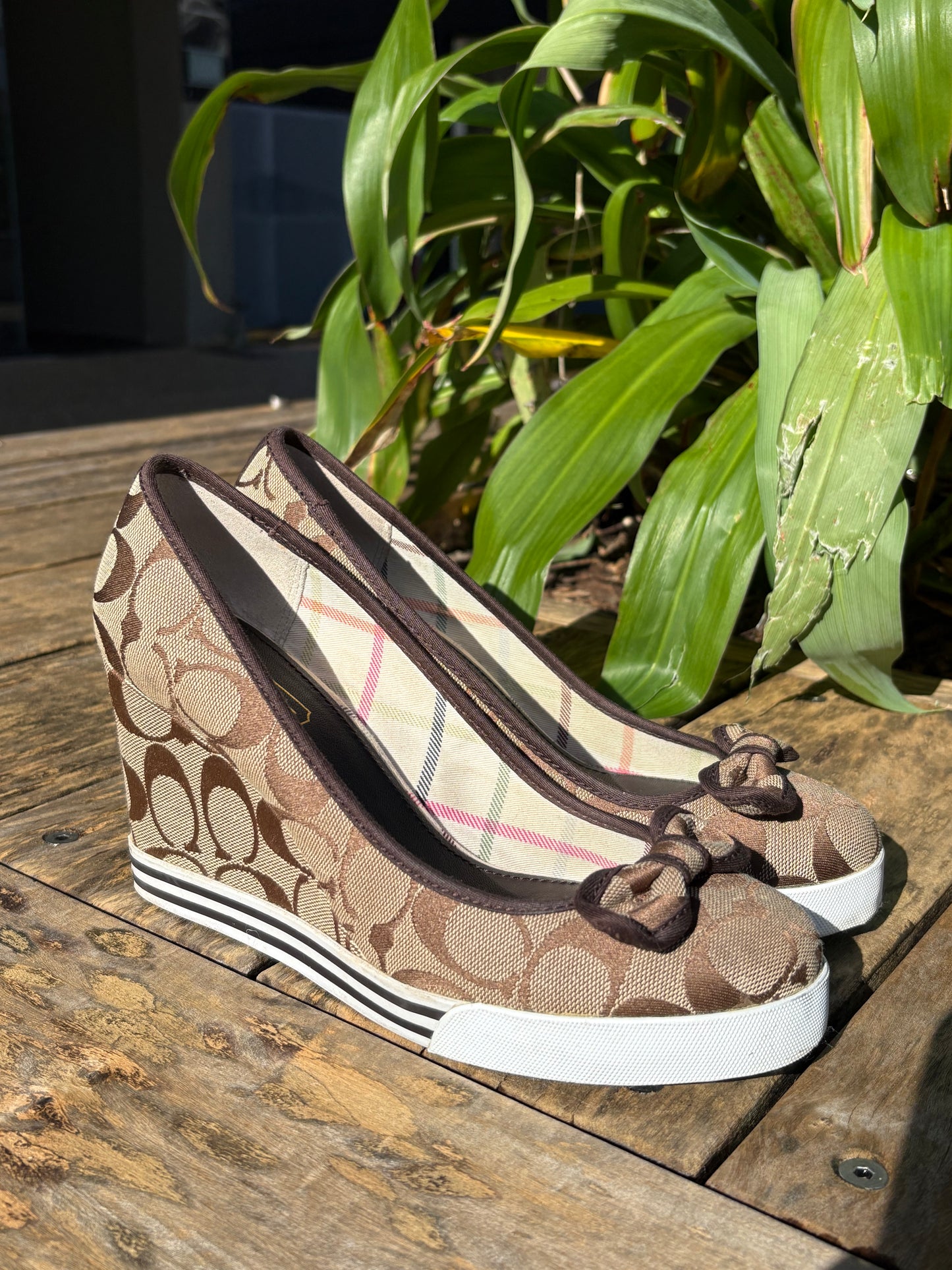 Coach wedge sneaker heels