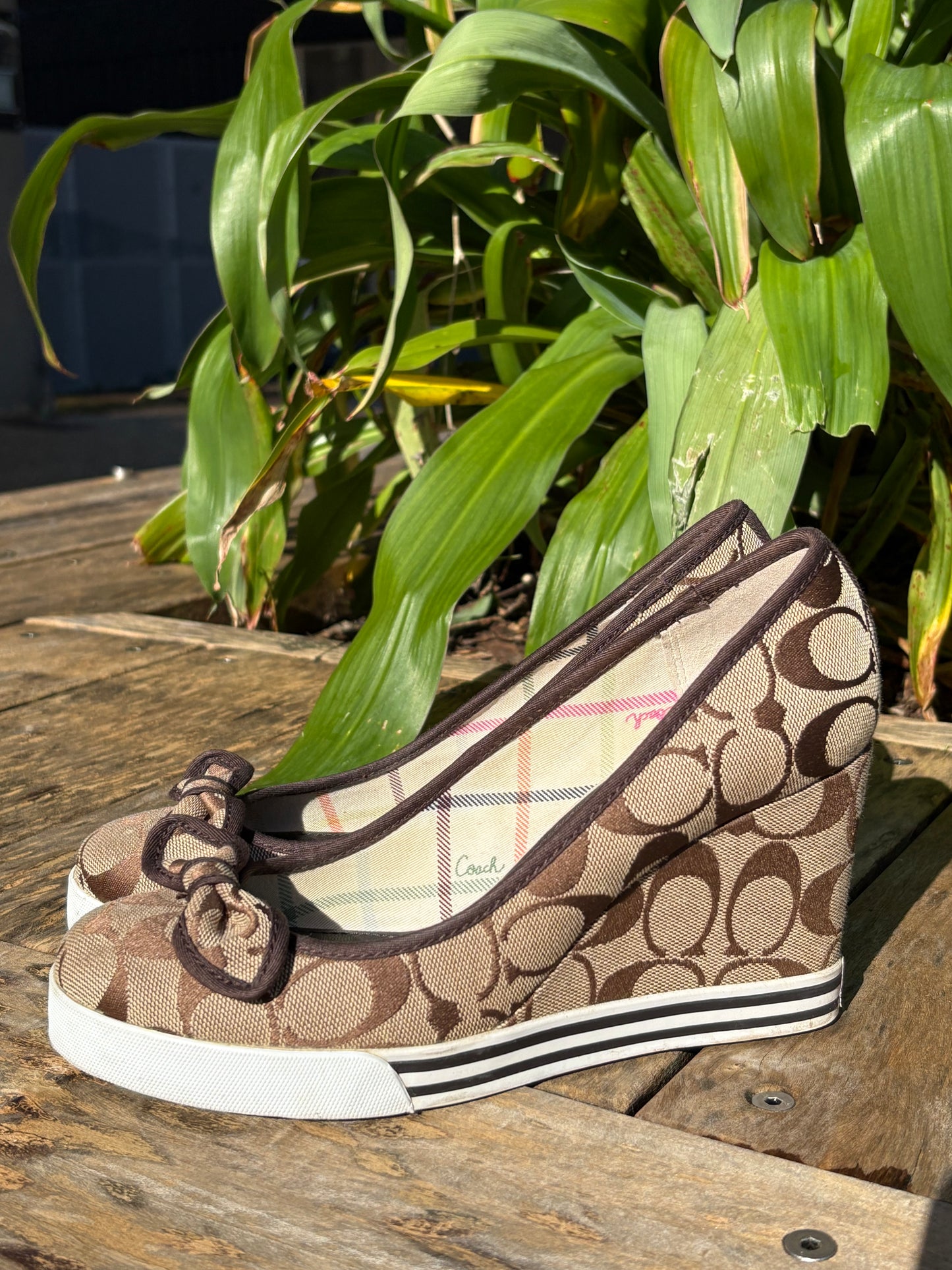Coach wedge sneaker heels