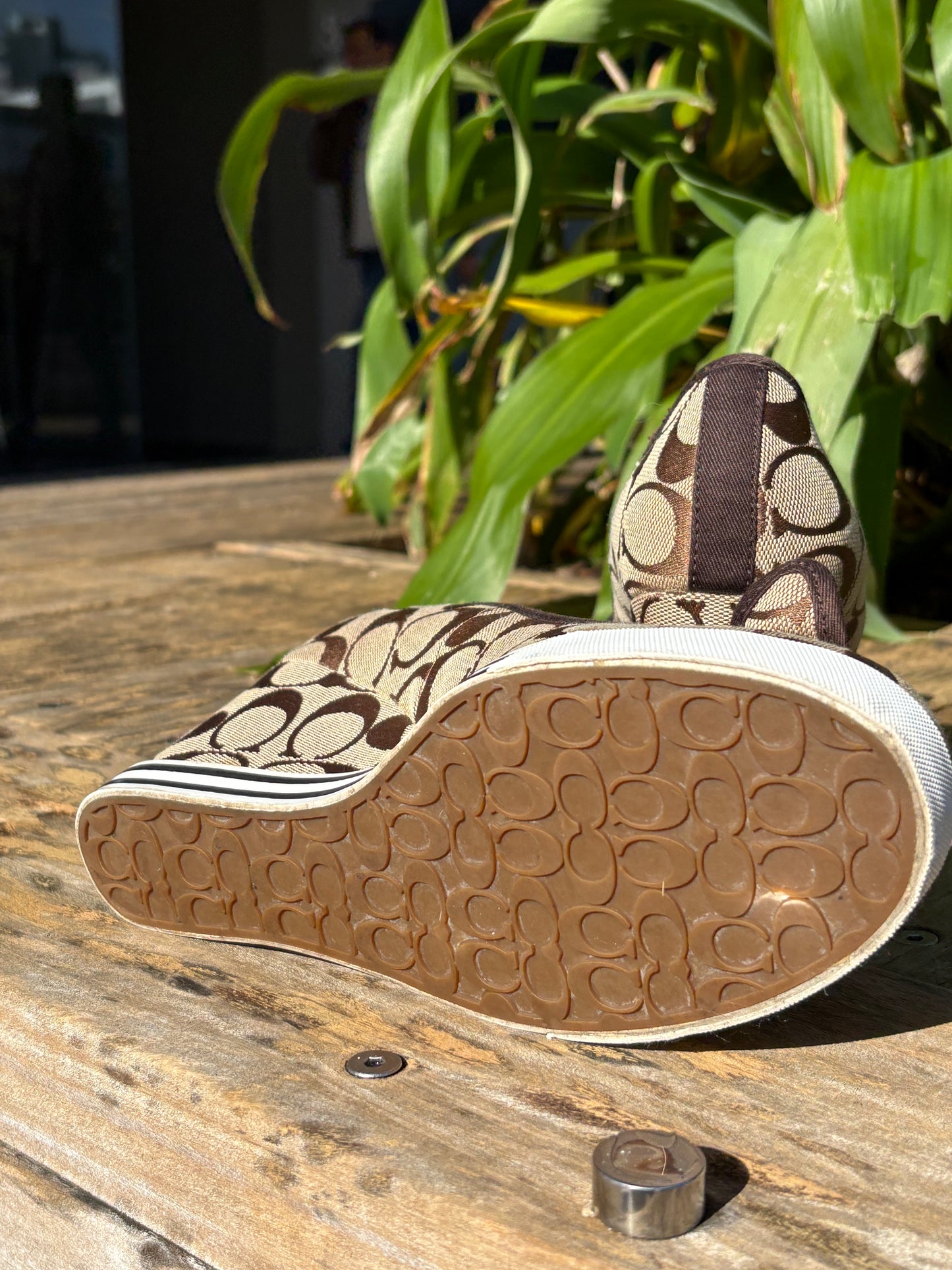 Coach wedge sneaker heels