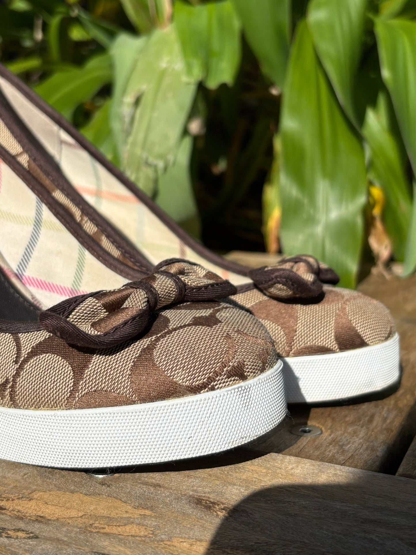Coach wedge sneaker heels