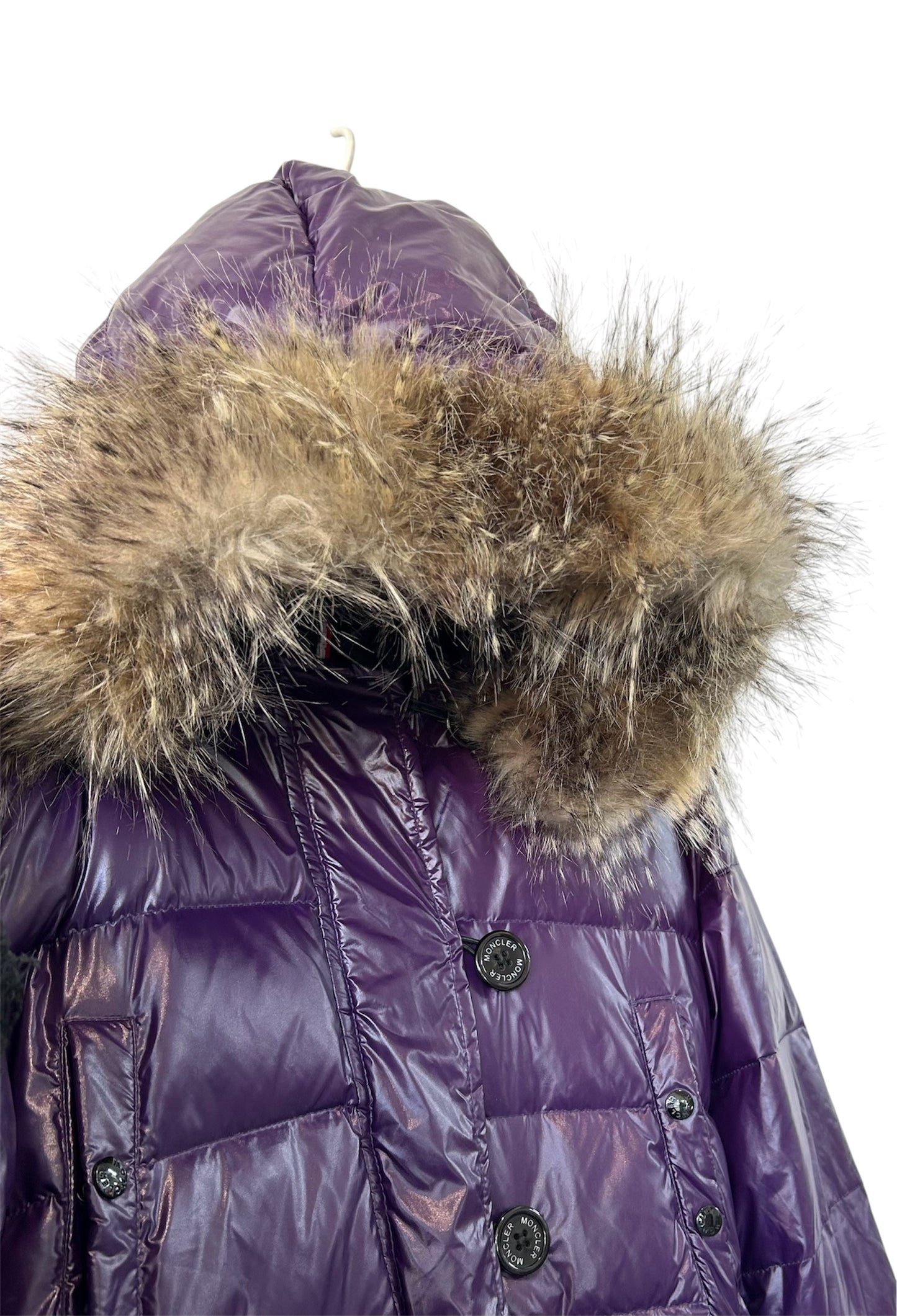 Purple Moncler Puffer Jacket