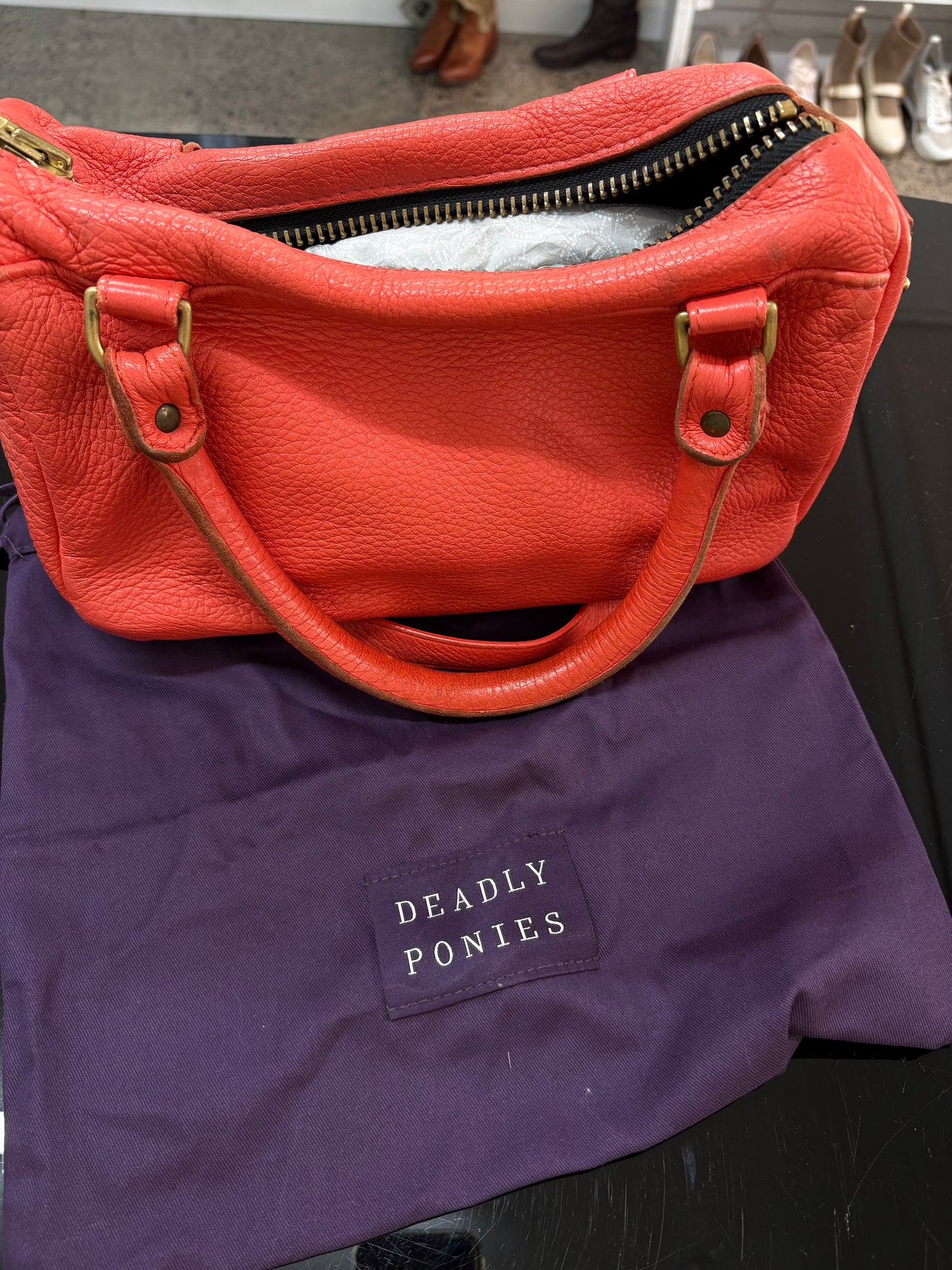 Deadly Ponies Leather Handbag