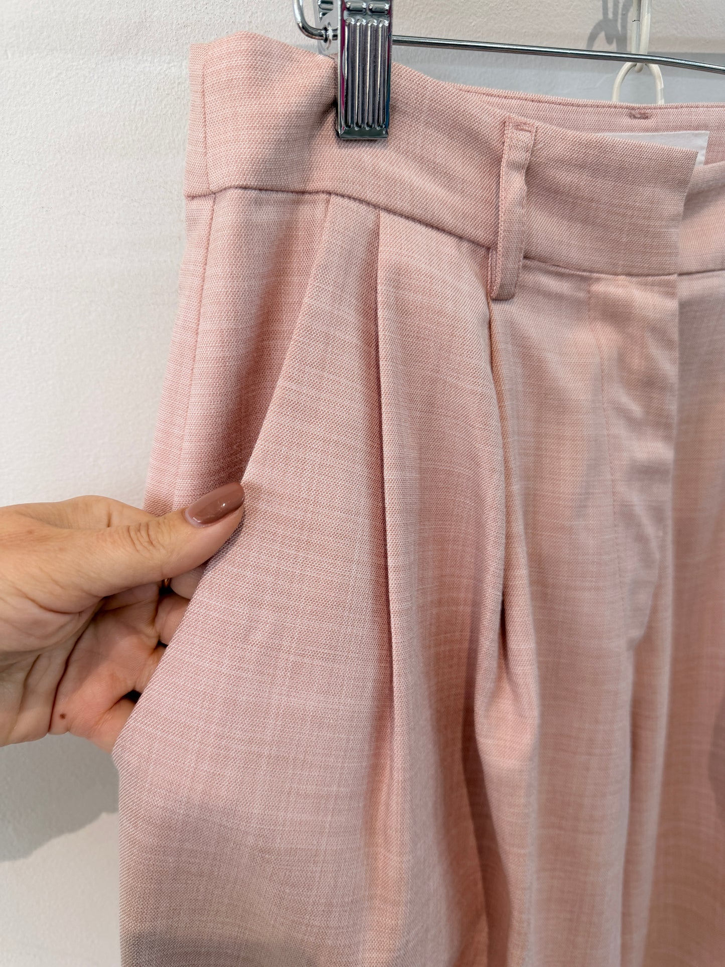 Pink Pleated Trousers