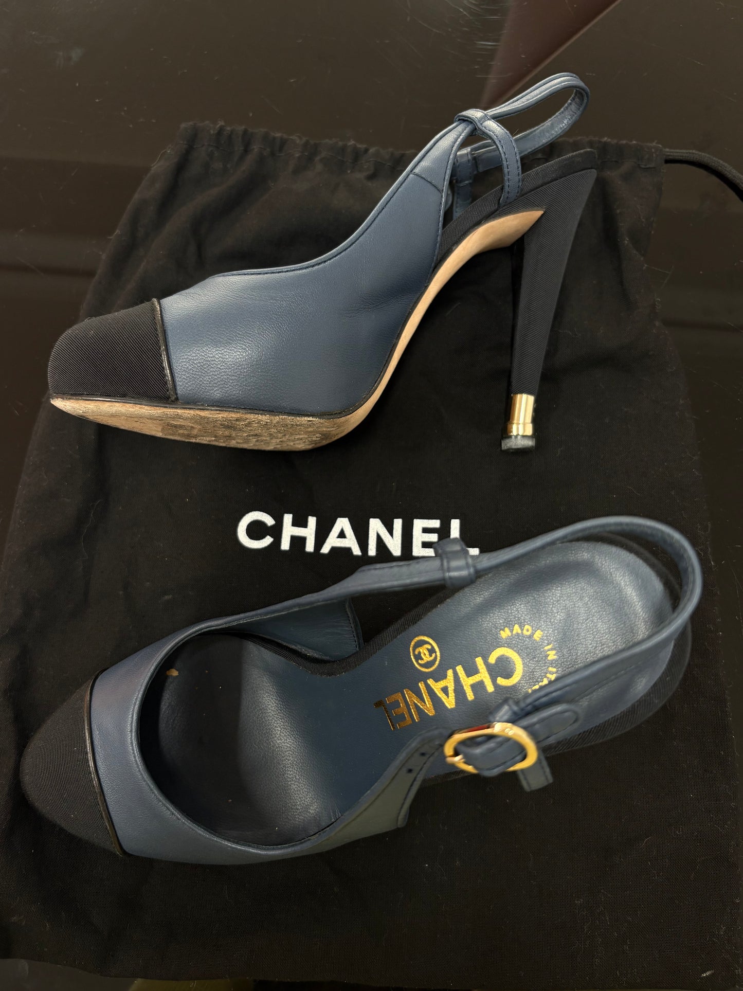 Chanel Slingback Heels