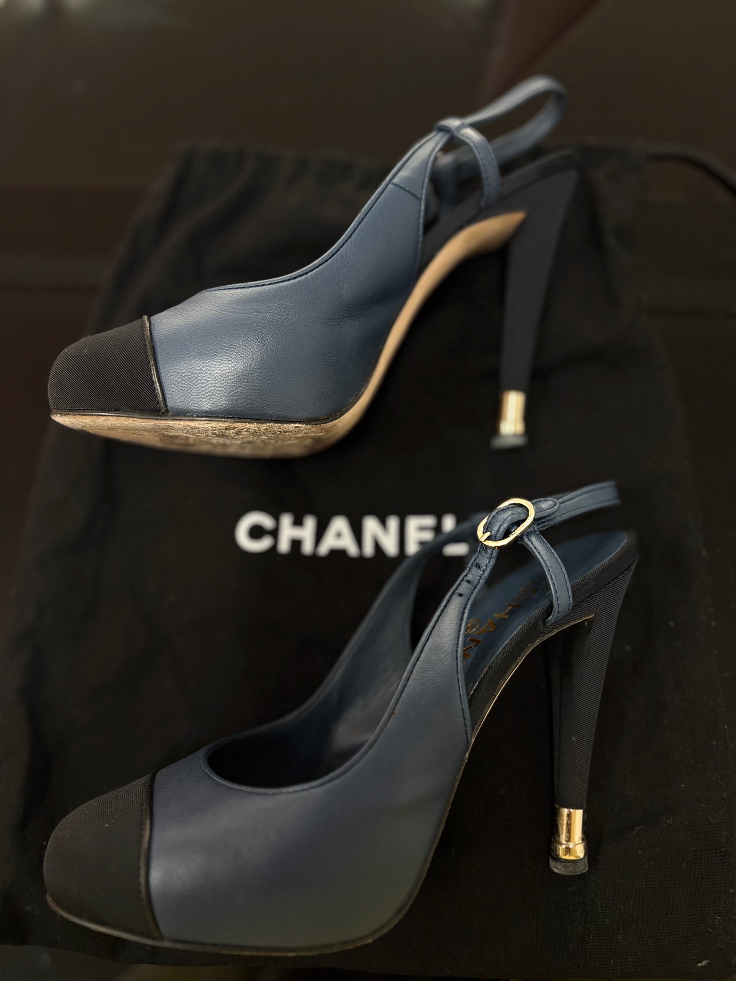 Chanel Slingback Heels