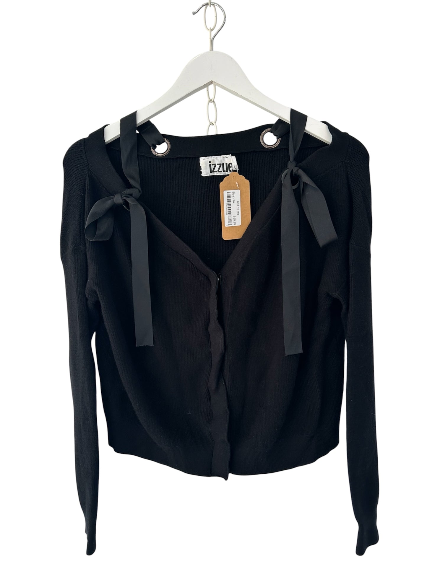 Izzue Black Knit Top