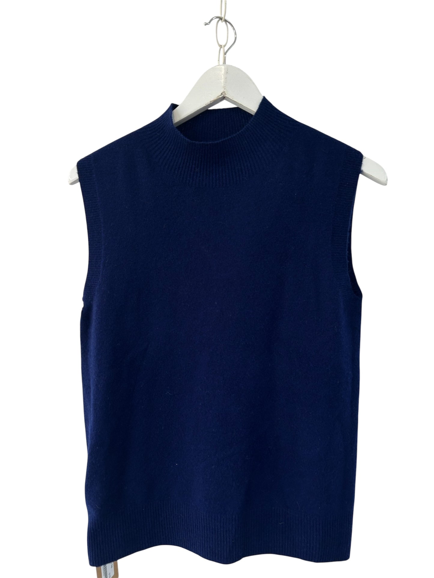 Dark Blue Merino Knit Vest