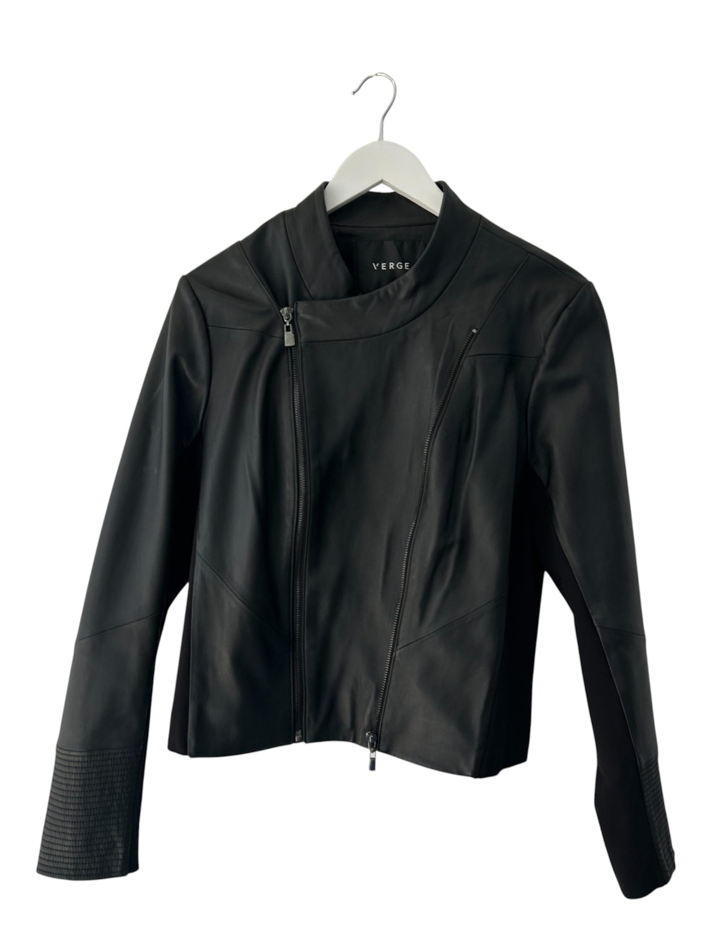 Verge Black Leather Jacket