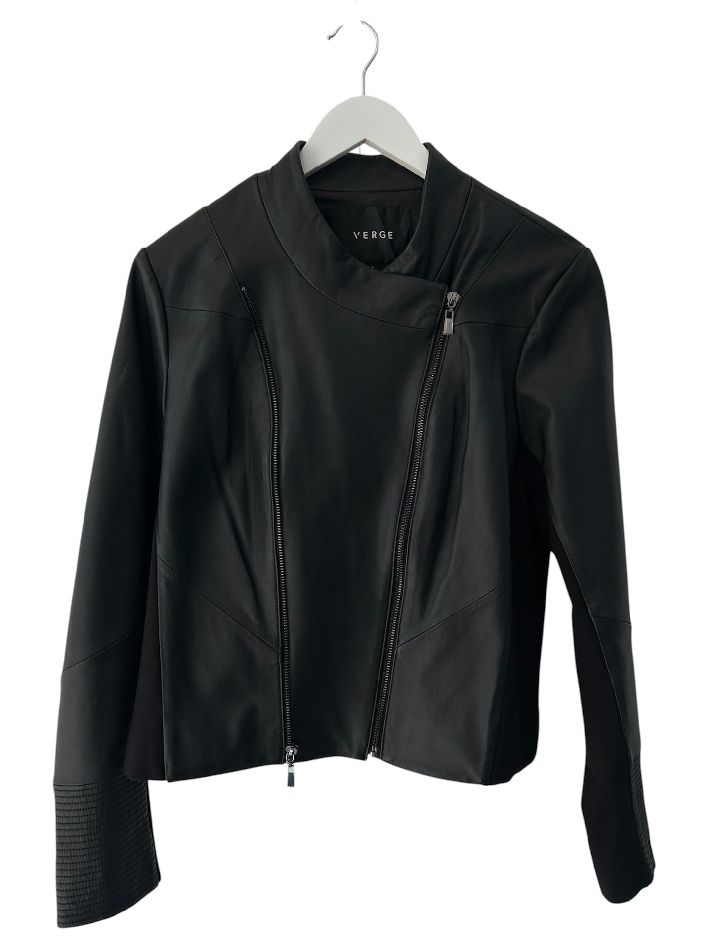 Verge Black Leather Jacket