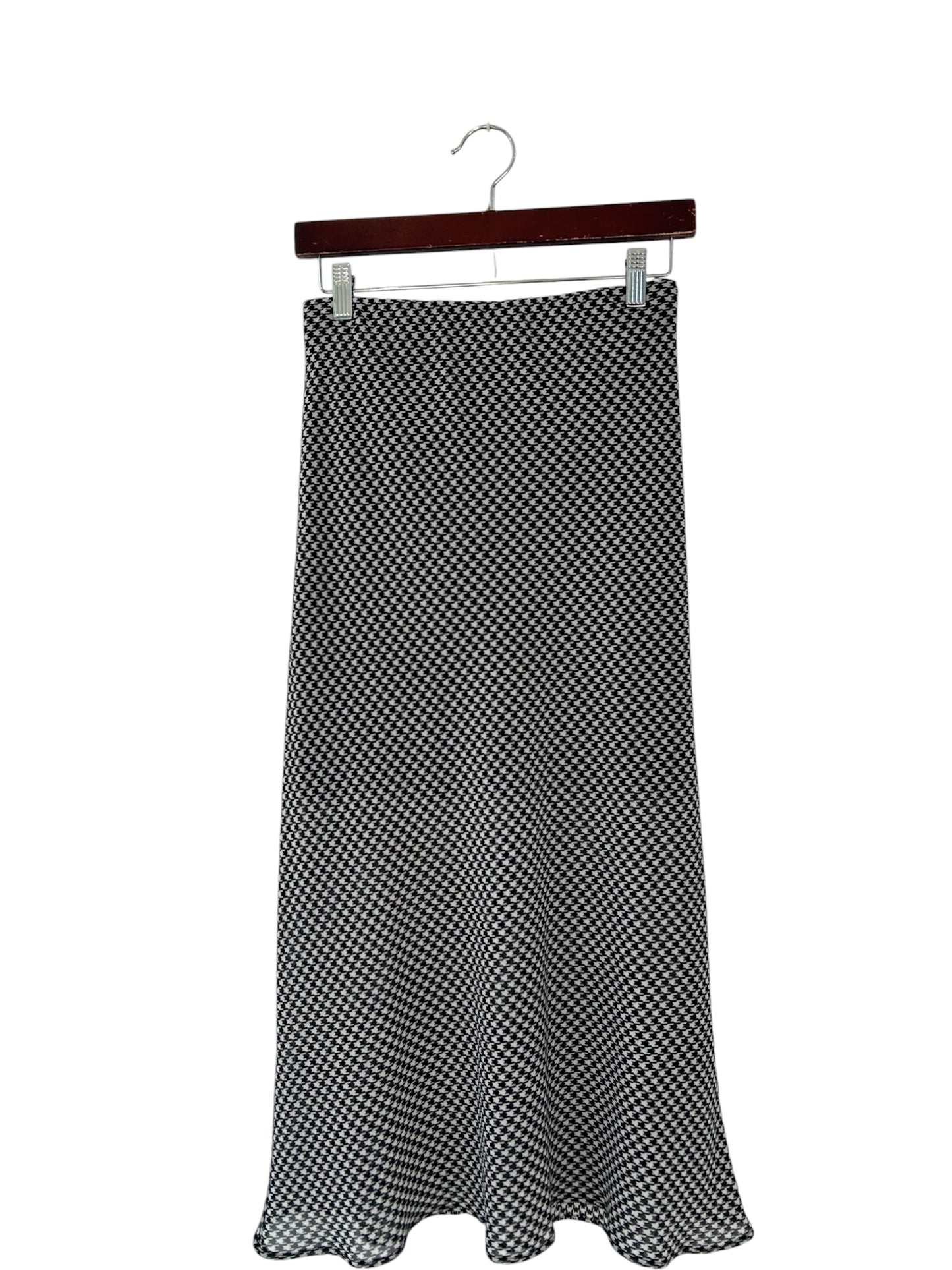 Moochi Houndstooth Print Skirt