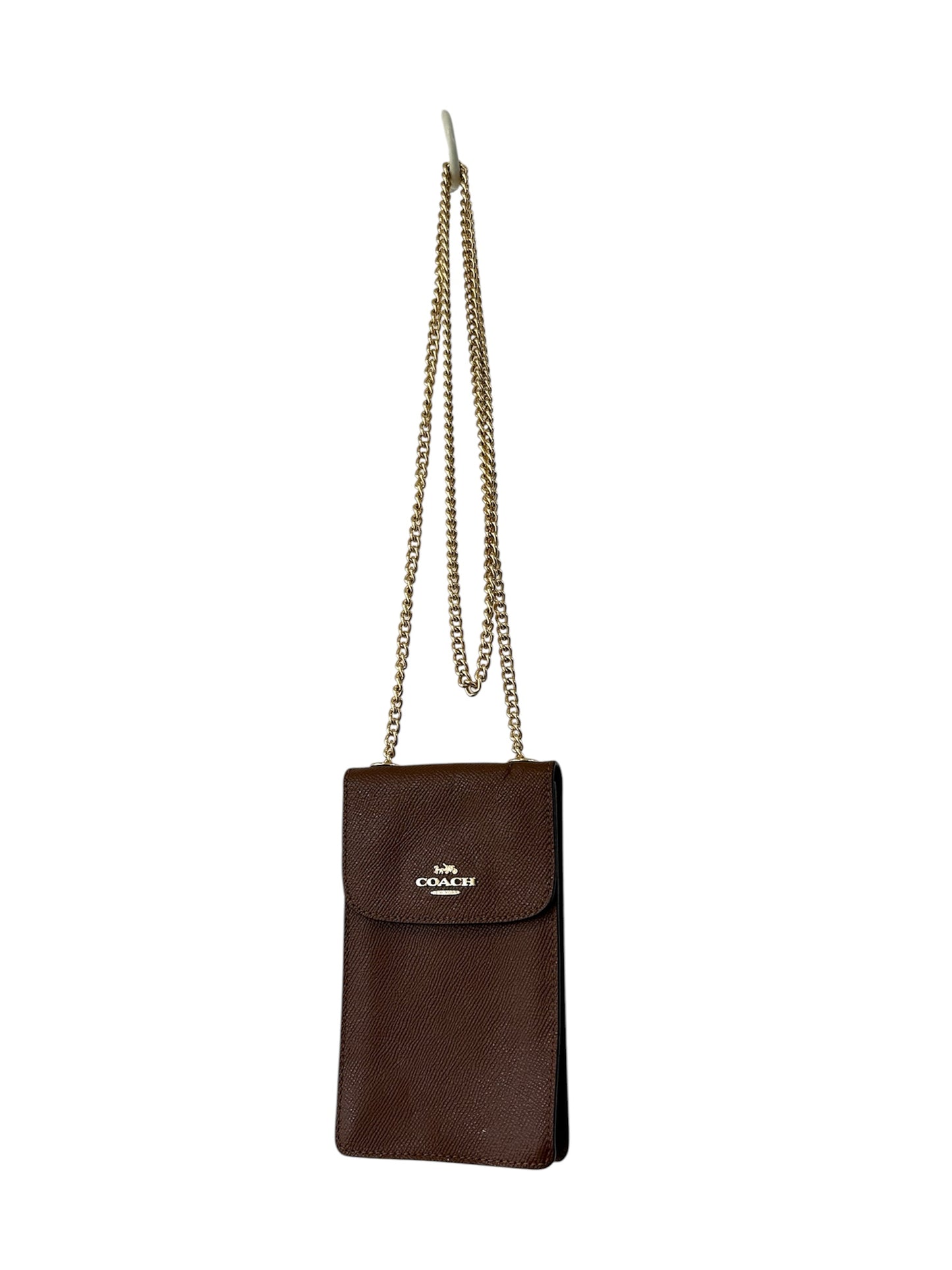 Brown Coach Phone Bag