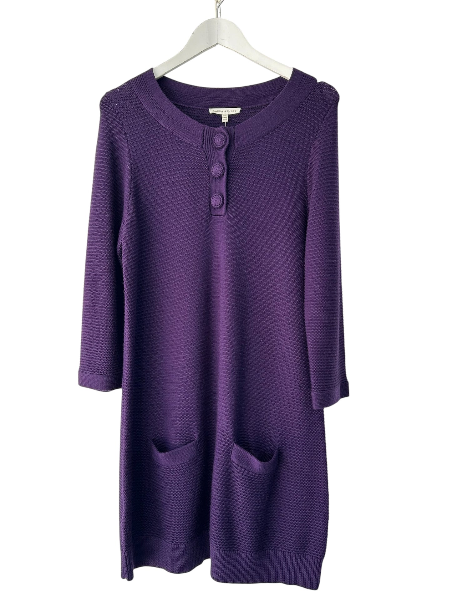Purple Laura Ashley Knit Dress