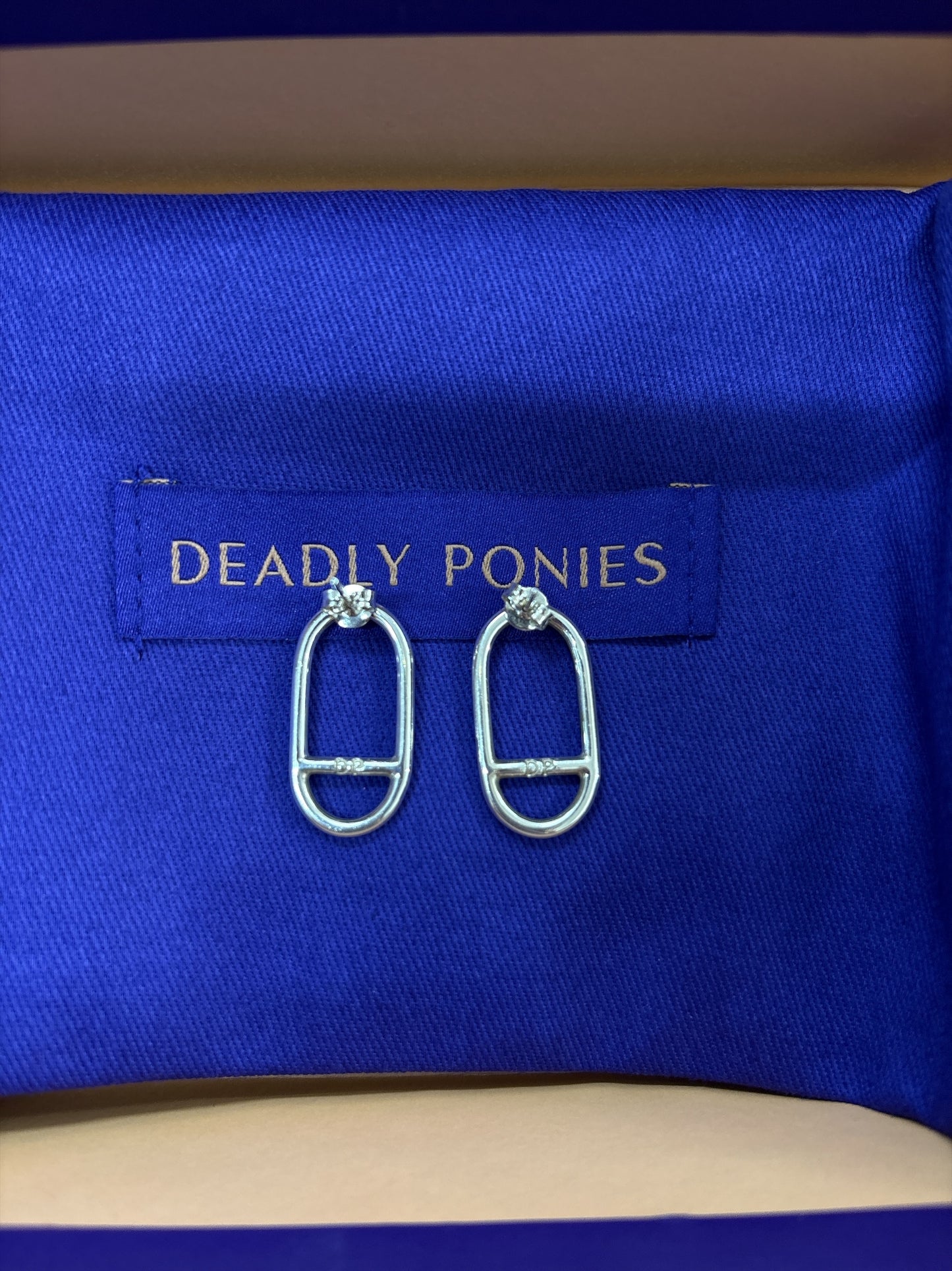 DEADLY PONIES Silver Earrings