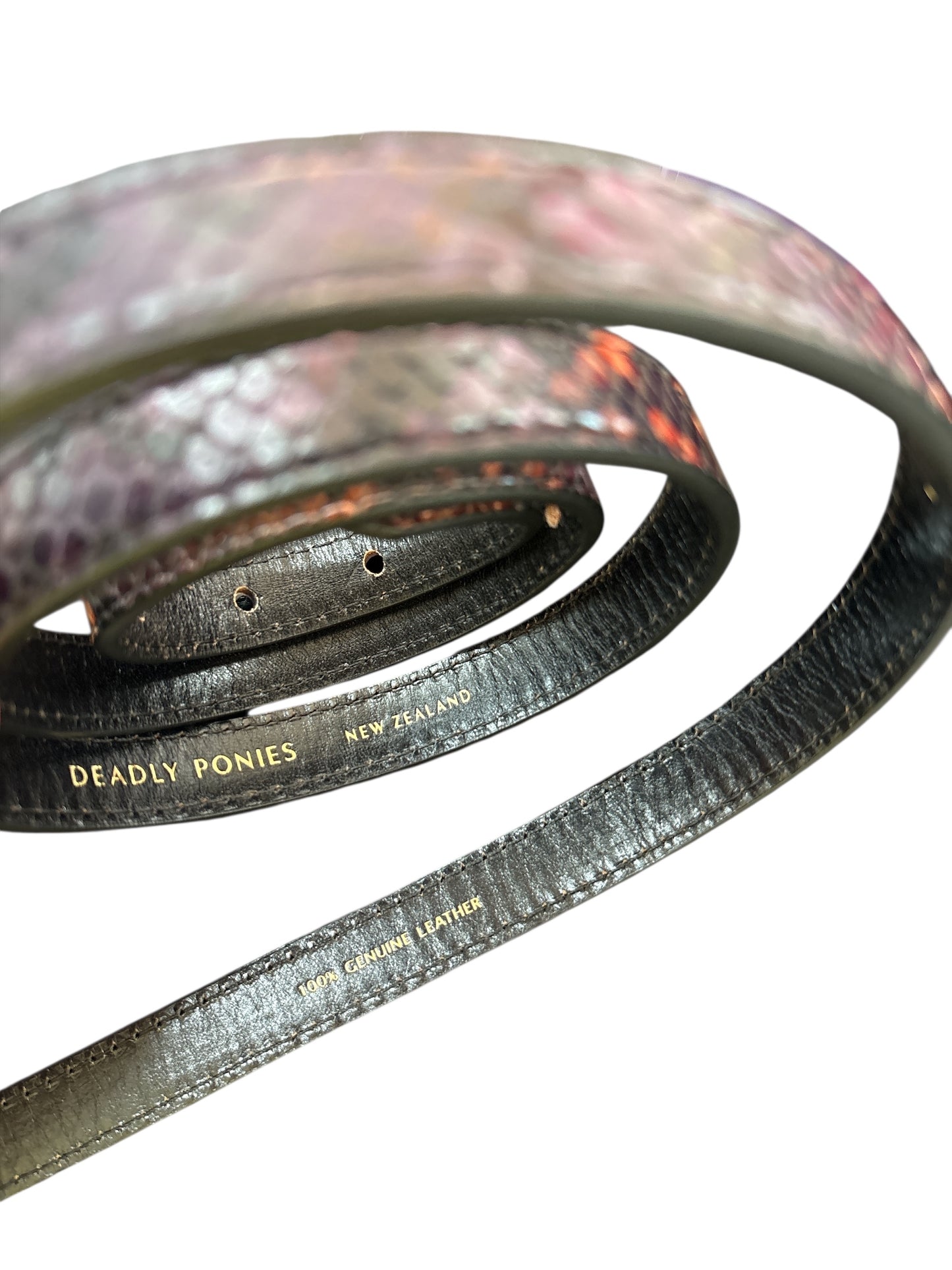 DEADLY PONIES Leather Belt