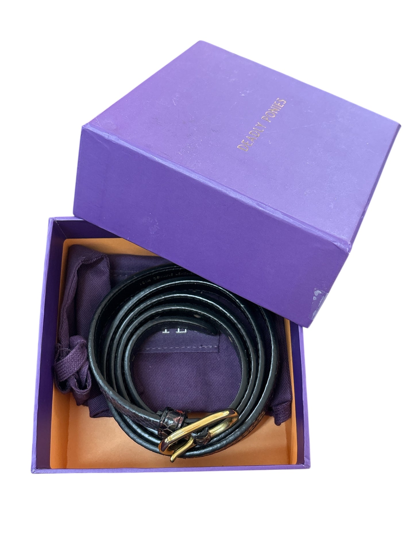 DEADLY PONIES Leather Belt