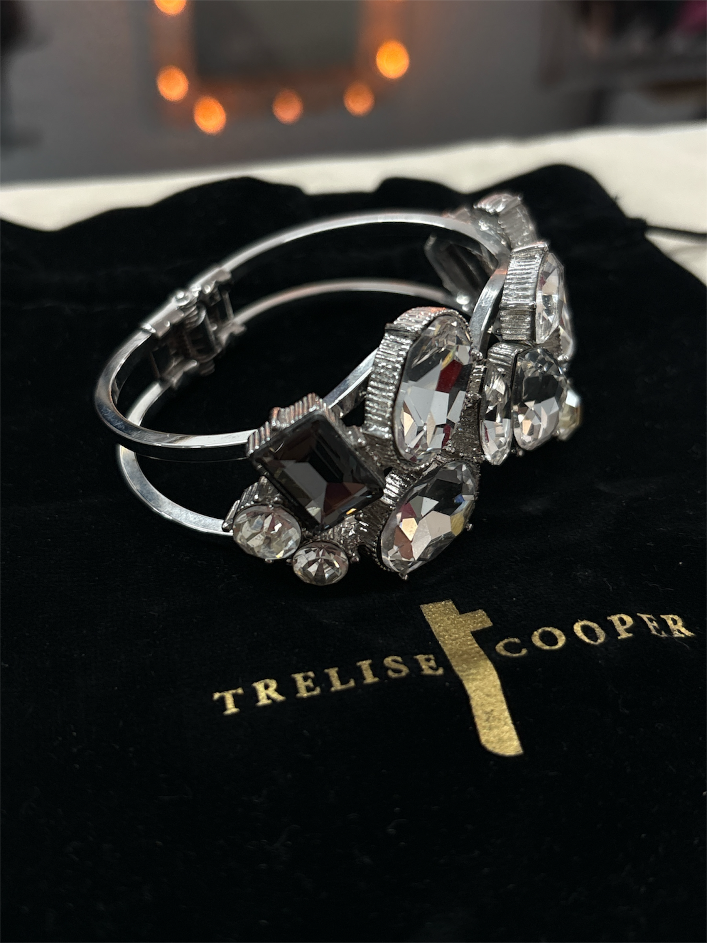 Trelise Cooper Silver Crystal Bangle