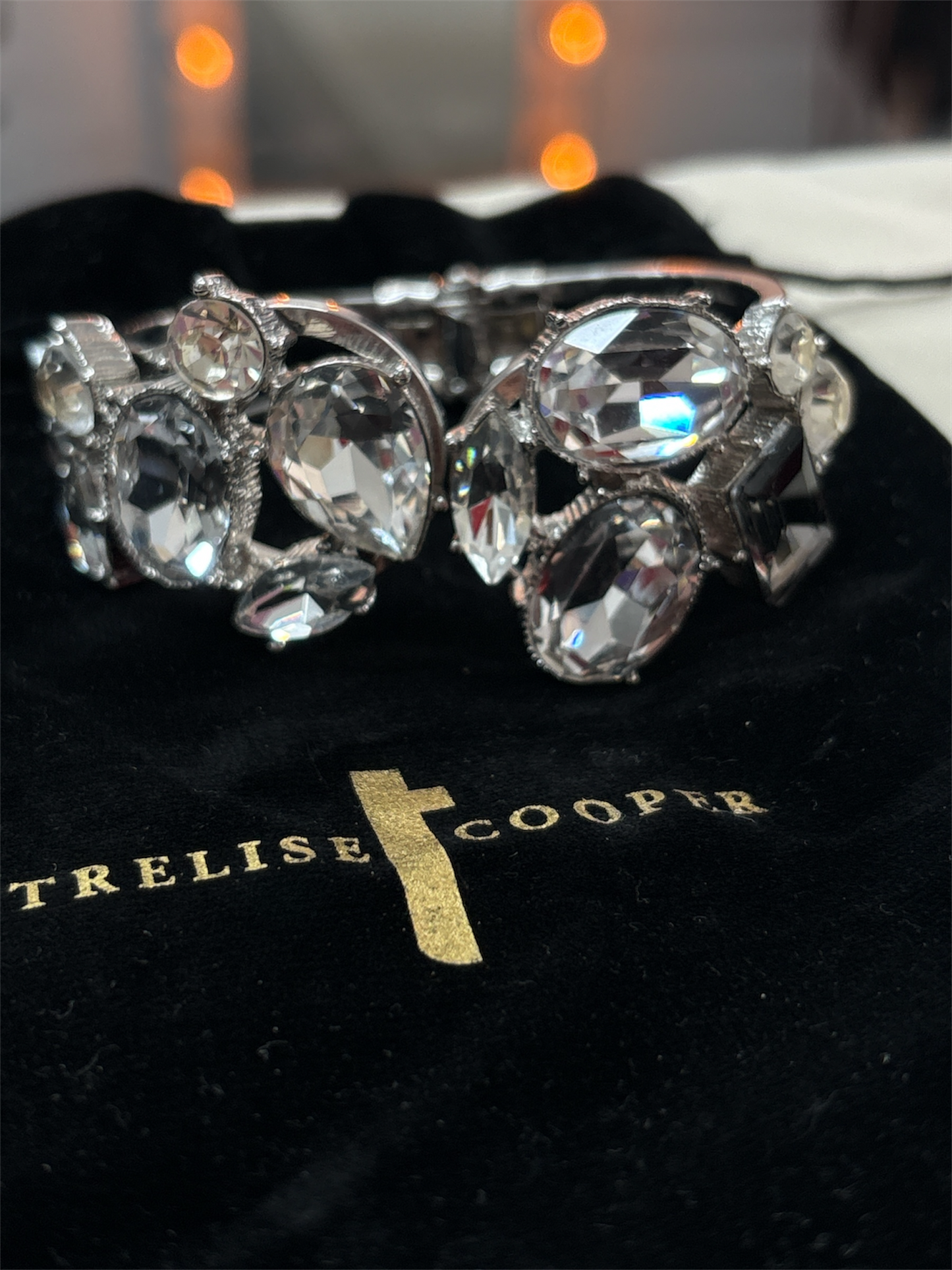 Trelise Cooper Silver Crystal Bangle
