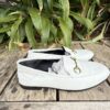 Gucci White Leather Horsebit Loafers - Image 4